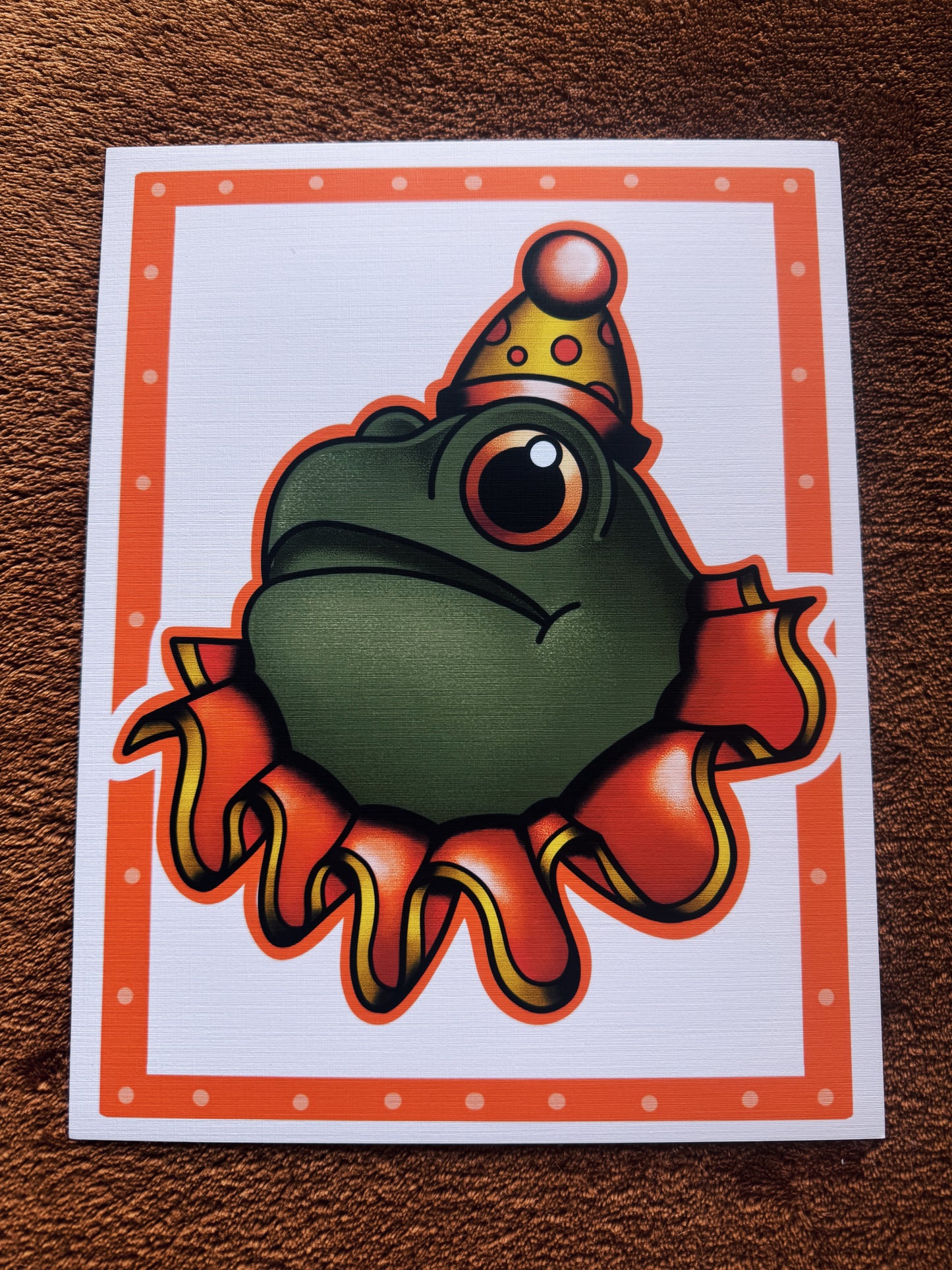 American Traditional Party Frog Print