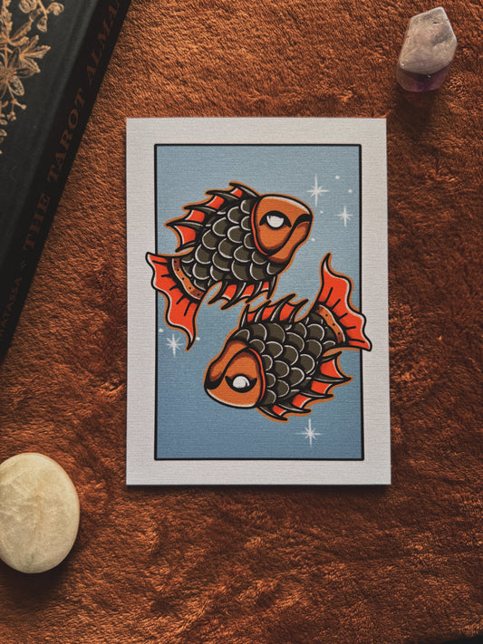 Astrology print: Pisces
