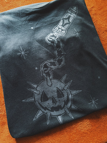Steel Grey Medieval Pumpkin Flail Shirt